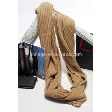 Pure cashmere knitted circle scarf